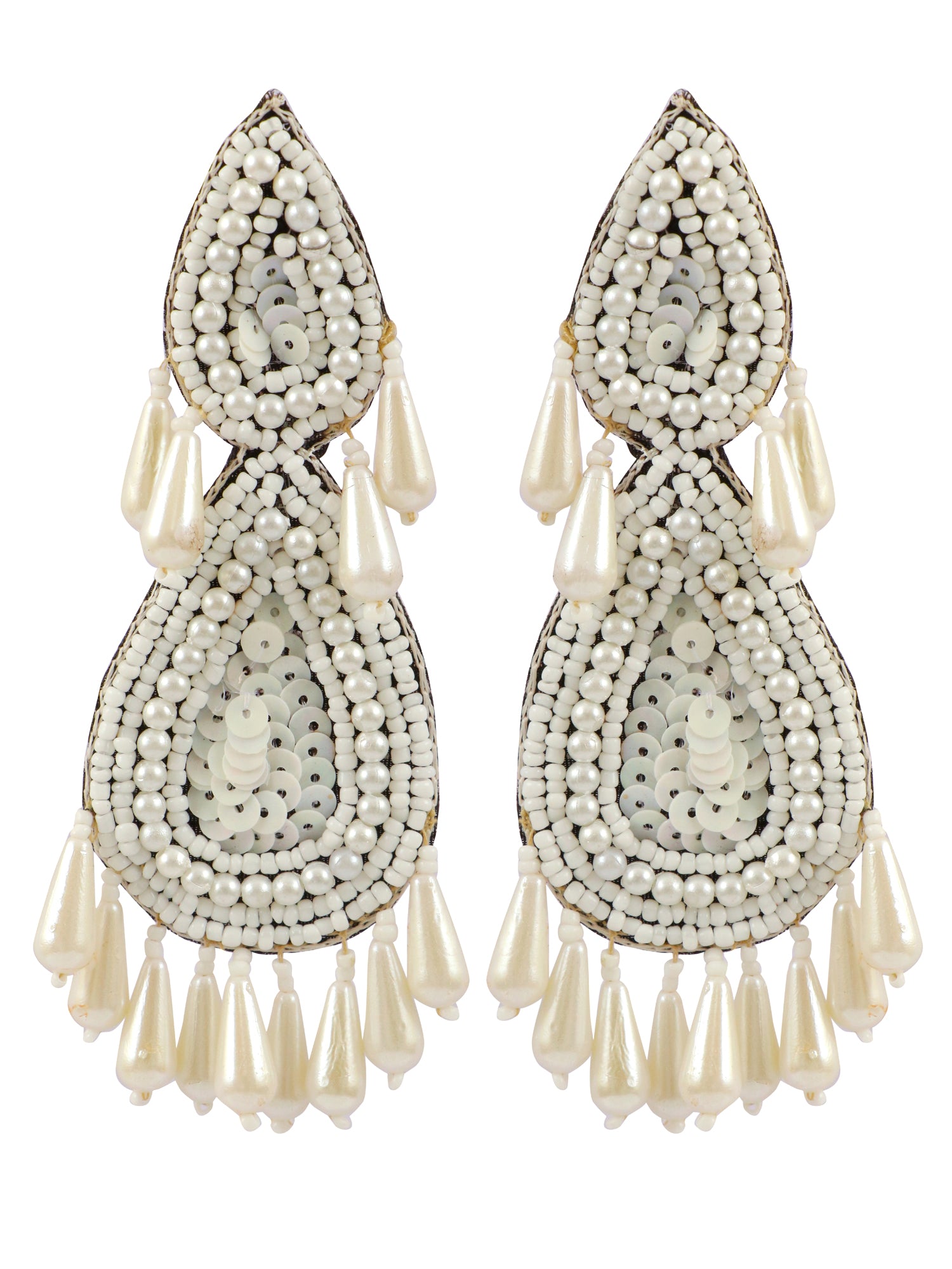 Luxury Defined: Handmade Black Beaded Earrings for Chic Style