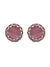 SwaDev Gold Plated Pink AD Studded Stud Earring for Girls