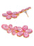 Crunchy Fashion Indo Western Pink Statement Crystal Dangler Earrings