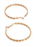 Crunchy Fashion Gold Tone Wave Hoop Earrings CFE1785