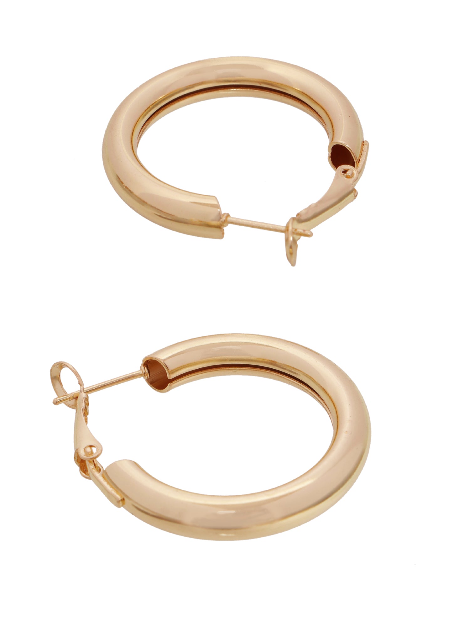 Statement Gold Plated Hoop Earrings For Women and Girls | Anti Tarnish & water resistant