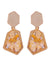 Crunchy Fashion Elegant Crystal & Enameled Dangler Earrings for Women