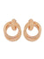 Crunchy Fashion Statement Twisted Hoops Stud Earrings