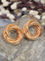Crunchy Fashion Twisted Circle Statement Stud Earrings