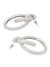 Crunchy Fashion Twisted Loops Statement Metal Stud Earrings