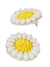 Crunchy Fashion White & Yellow Beaded Pearl Contemporary Dangler Earrings CFE1825