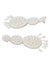 Boho HnadMade White Stylish Drop Dangler Earring CFE1680