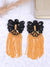 Black Beauty Earrings- Black Handmade Tassels Earrings for WOmen