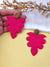 Bohemian Leafy Earrings- Quirky Handmade Beaded Statement Dangler Earrings