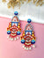 Maa Durga Beaded Dangler Earrings