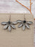 Brass Floral Studs- Indian Oxidized Silver Earrings for Women