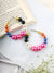 Mia Hoops- Statement Multicolored Pearl Beads Handmade Hoop Earrings for WOmen