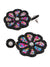 Amaya Earrings-Black Handmade Beaded Floral Earrings for Women