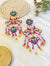 Roopali Earrings-Multicolored Handmade Beaded Haldi/Mehndi Earrings for Women