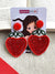 Strawberry Earrings- Beaded  Quirky Earrings Women and Girls