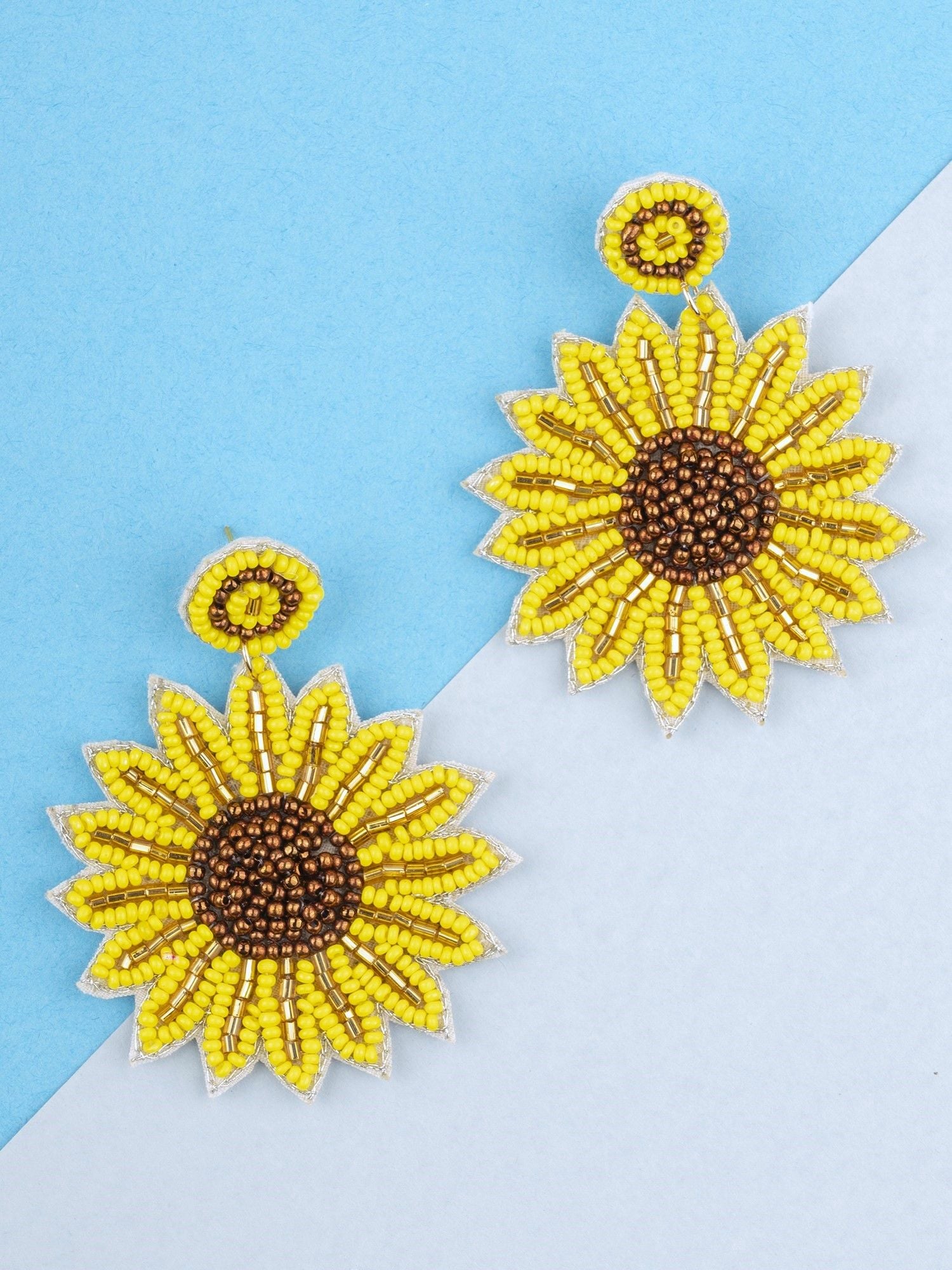 Sunflower Splendor: Handmade Beaded Jewelry for Women & Girls