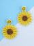 SurajMukhi Earrings- Unique Beaded Sunflower Earrings for  Women & Girls