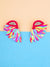 Sparkling Rainbow Wings Stud- Handmade Beaded Earrings for Women & Girls