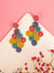 Multi-Colored Beaded Handmade Party Earrings for Women