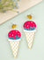 Unique Ice Cream Cone Drop Earrings for Girls/Women