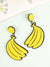 Quirky Acrylic Bananas Earrings for Girls & Women