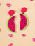 'Watermelon Fun' Quirky Acrylic Earrings for Girls and Women