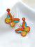 Quirky Handmade Beaded Butterfly Earrings for Women & Girls