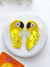 Yellow Panchhi Earrings- Quirky Beaded Earrings for Women/ Girls