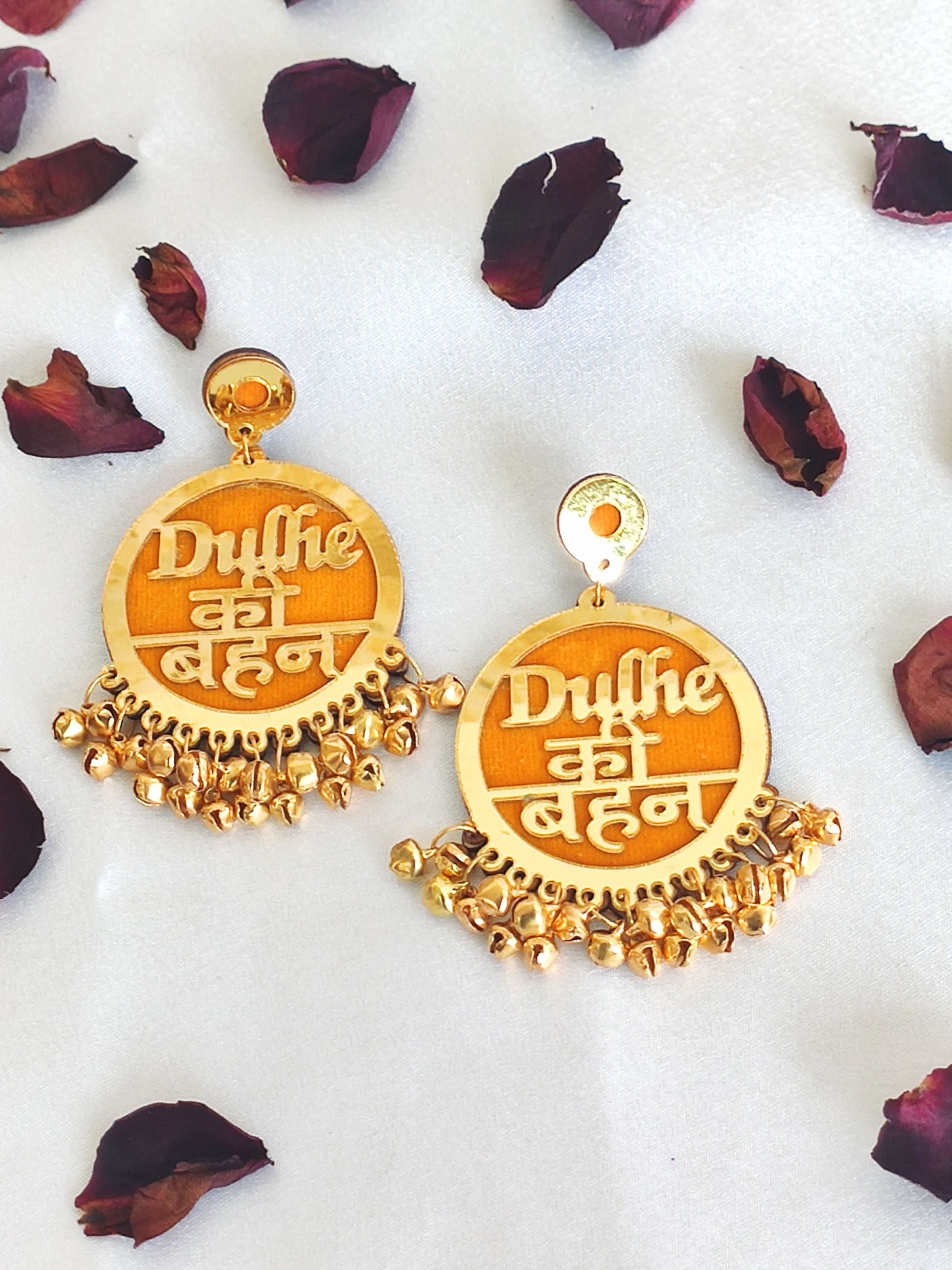 Chic 'Dulhe Ki Behen' Yellow Dangler Earrings: Your Ultimate Haldi & Wedding Accessory