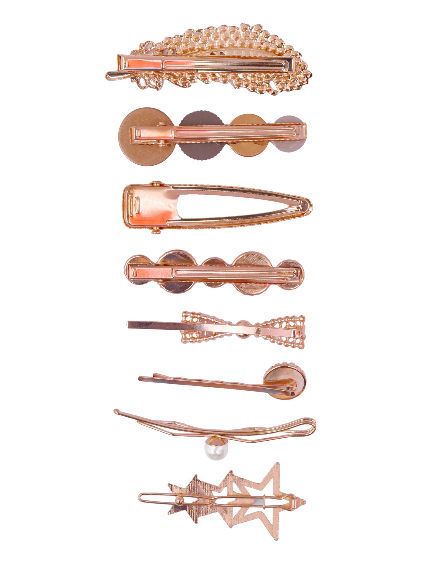 Stylish Pearl Hair Pin Set for Girls- Pack of 8