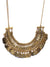 Oxidised Gold-Toned Textured Necklace