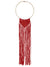 Gold-Plated Red Color Long Nacklace