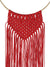 Gold-Plated Red Color Long Nacklace