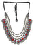 Crunchy Fashion Jewellery Oxidised Silver Plated Crystal Studded Bohemian Necklace for Women and Girls