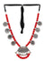 Oxidized German Silver Red Pearls Necklace