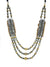 Silver Gold Multilayer Necklace
