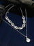 Oxidized German Silver Unique multi Layered  Necklace CFN0865