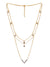 Gold Plated Multi Layered NecklaceCFN0866