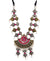 Oxidized German silver Long Layered Multicolor  Necklace CFN0875