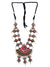 Oxidized German silver Long Layered Multicolor  Necklace CFN0875