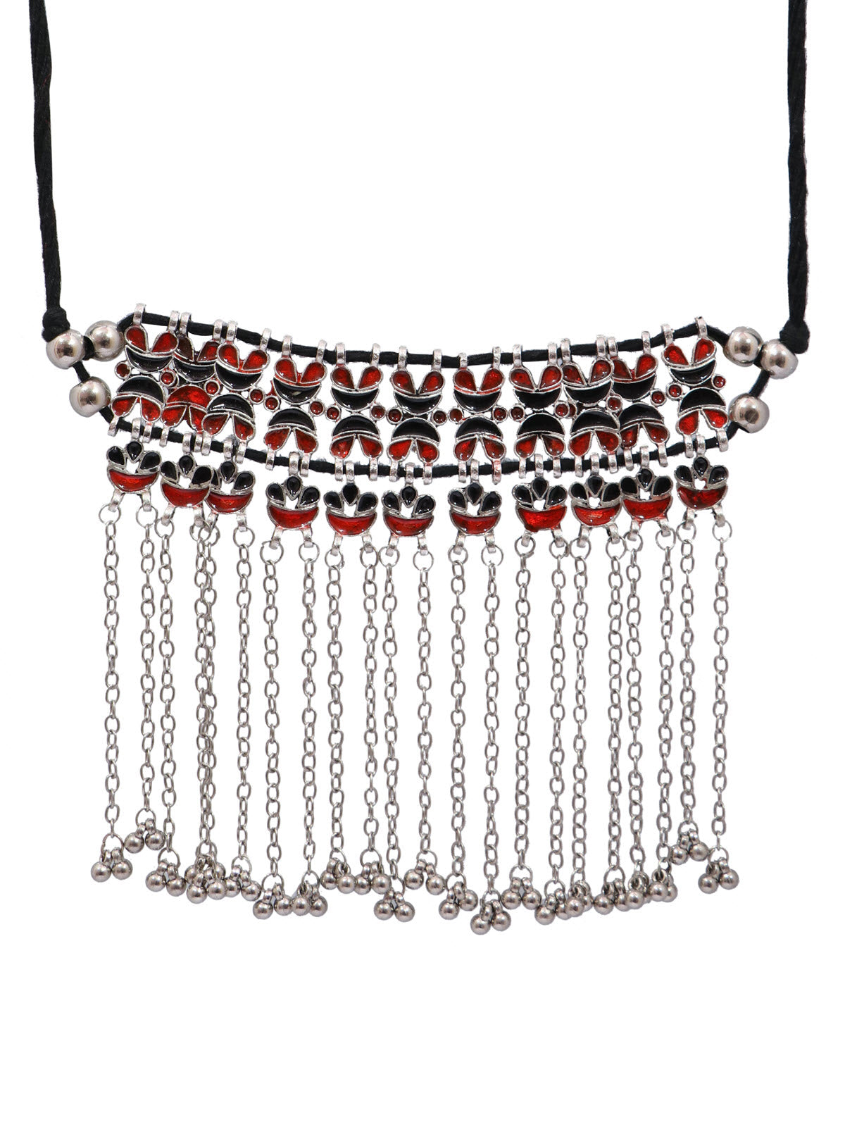 Bohemian Asymmetric German Silver Multicolor Choker Necklace for Women