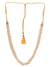Off White Beads Motii Gold-plated Handmade Necklace Set
