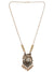 Oxidized German Goldeb Royal elephant Design  Long Necklace CFN0902