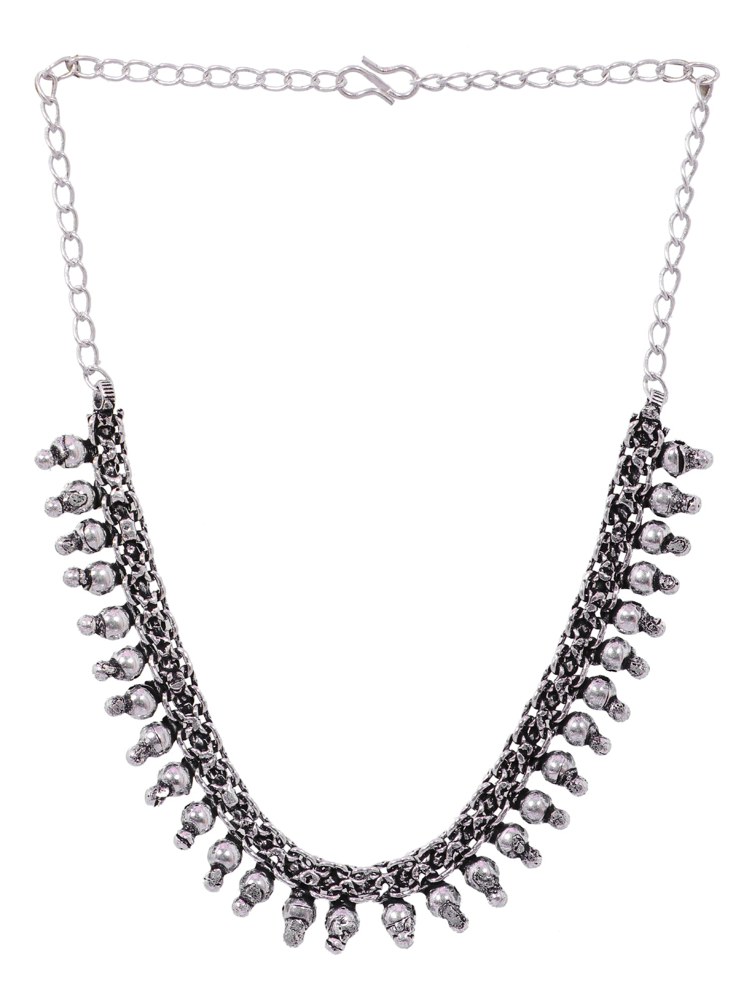 German Silver Choker: Fusion of Oxidised Jewellery Set