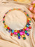 Chic Multicolored Crystals Statement Necklace