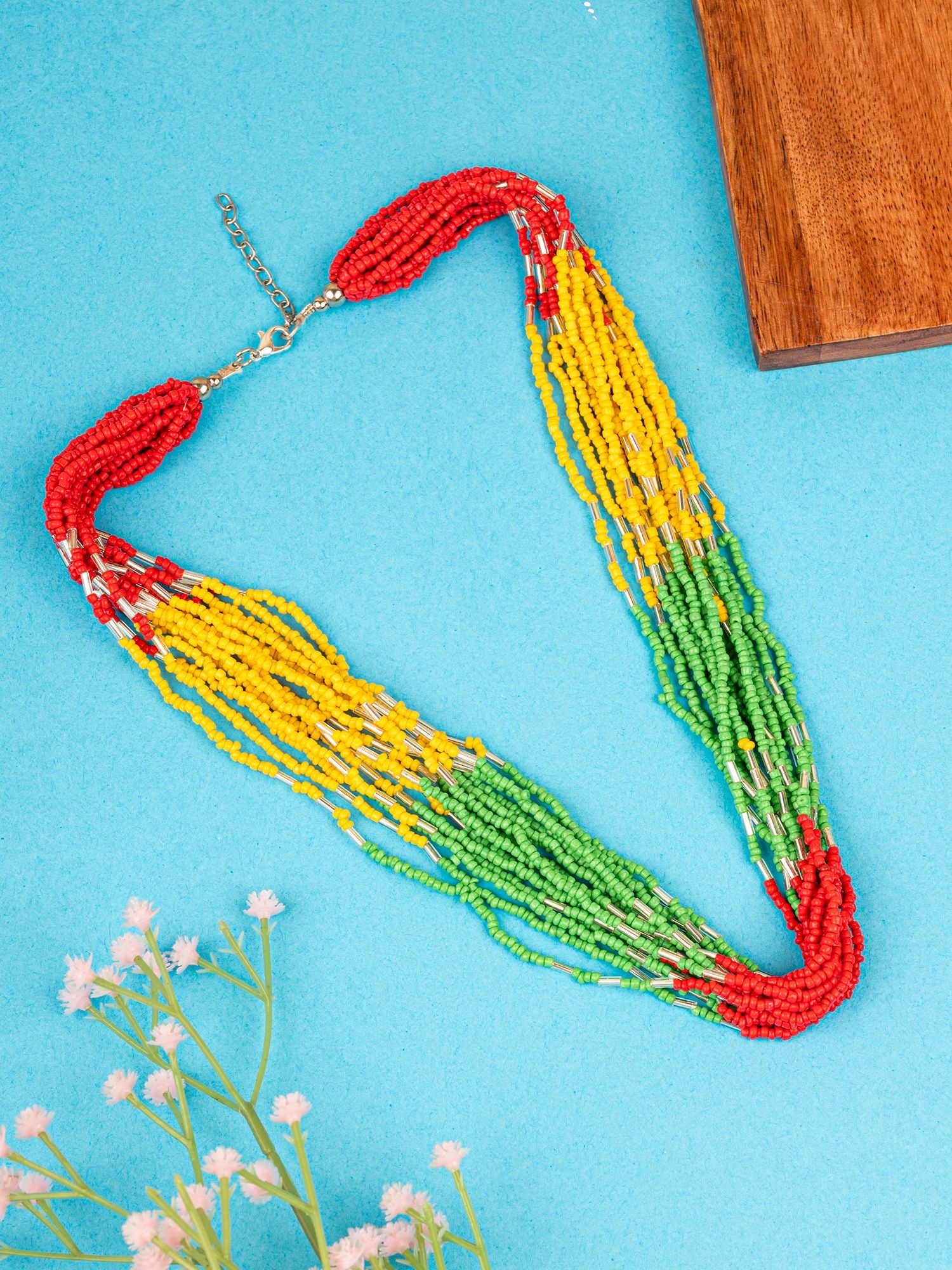 Chic Fusion Multicolor Beaded Necklace for Women & Girls - Boho Jewelry