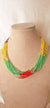 Multicolored Colorblock Beaded Necklace Boho Jewelry for Women & Girls