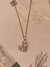 Pearls &Crystal Studded Stainless Steel Tarnish Free Heart Pendant Necklace
