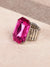 Radiant Crystal Solitaire Ring