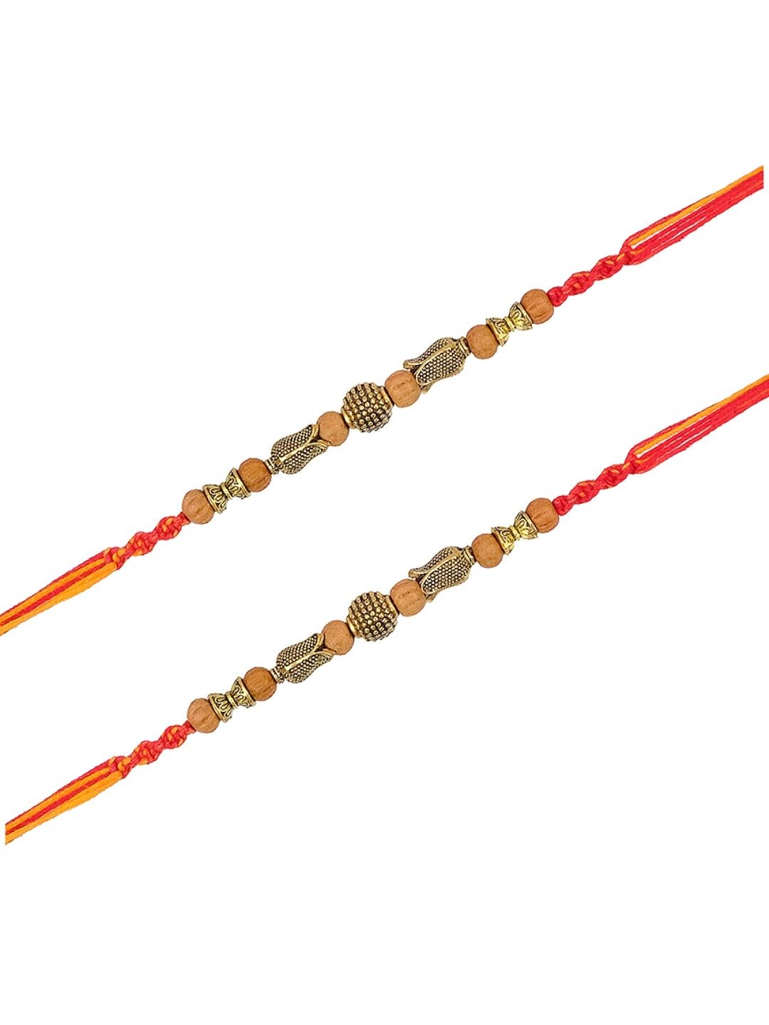 Handcrafted Traditional Oxidized Rakhi Duo for Brother